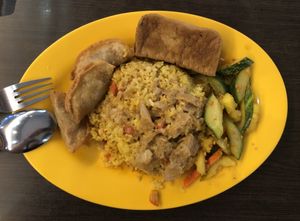 $4.50 cheap and good at Kwan Inn Vegetarian 观音斋 - Chinatown in Central Singapore