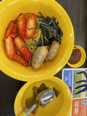 Wanton mee@$4  at Kwan Inn Vegetarian 观音斋 - Chinatown in Central Singapore