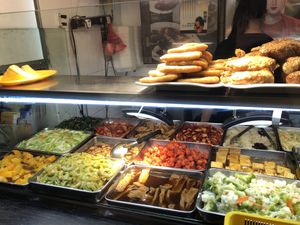 food selection  at Kwan Inn Vegetarian 观音斋 - Chinatown in Central Singapore