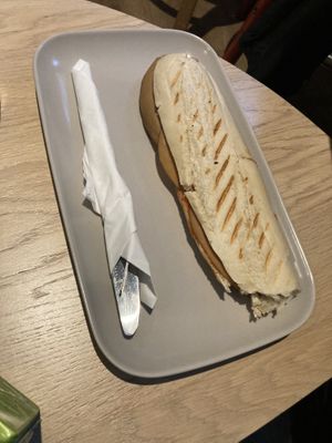 Pizza sandwichh  at Valkyrjan Bistro & Bar in Reykjavik