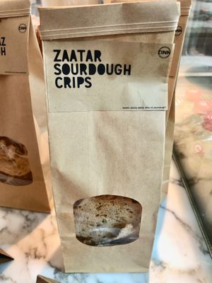 Zaatar chips  at Zinn Cafe Bistro in Dubai