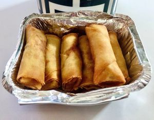 Mini spring rolls at The Great Wall Chinese Takeaway in Dubai