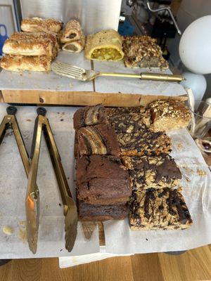 Selection of savoury & sweet bakes  at Giant Coffee in Margate