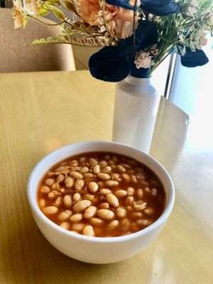 Baked beans at Fusion Restaurant - The S Hotel in Dubai