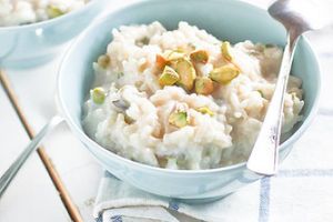 rice pudding with pistachio at Yella Grille in Andover