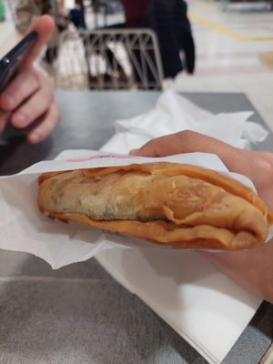 Vegan spinach pie at RHO - Gregory's in Rhodes