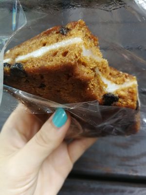 A sweet pastry with mochi filling at Kapok Vegetarian Cafe in Taipei