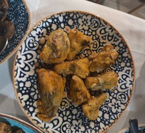 Filled zucchini flowers at Ali Restaurant in Kos