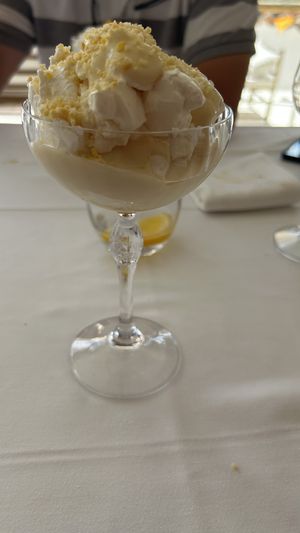 “Tante Aagje” with Alpro, lemon and vegan cream  at Finca Elements in Malaga