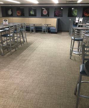 Eating area at D. Brian's Kitchen & Catering in Bloomington