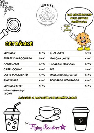 Menu at Der Keks in Berlin