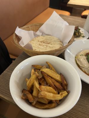 Hausgemachte French Fries  at The Hummus Workshop in Vienna
