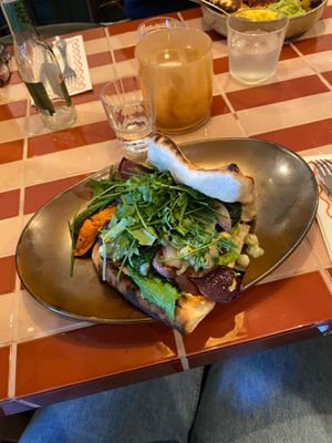 Massive sandwich and so tasty! Many vegetarian options can be prepared vegan. And the chocolate cake is decadent and all you want from a chocolate cake at Vegitalian in Rotterdam