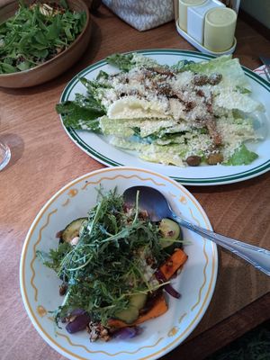 Savory Grilled Bowl and Ceaser salad at Vegitalian in Rotterdam