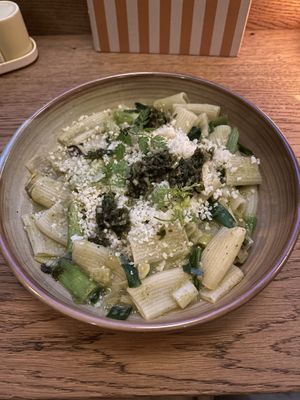 Lemon Leek Rigatonii  at Vegitalian in Rotterdam