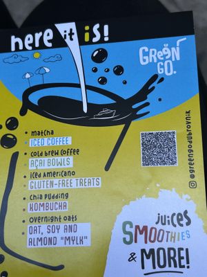   at GreenGo Juices Smoothies & Coffee to go in Dubrovnik