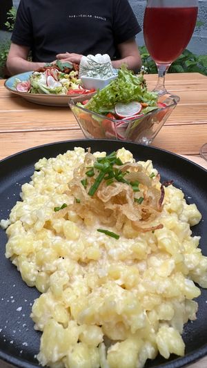 Vegan dumplings at Manna Bistro in Samorin