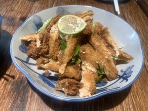 Crispy tofu skin  at Juezhengjing Vegetarian Restaurant - Minsheng Street Store - 觉正净素食 民生街店 in Kunming