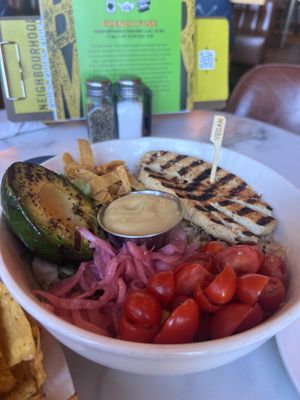 Grilled avacado was a nice addition to this pad Thai.  at Beertown Public House East Gwillimbury in East Gwillimbury