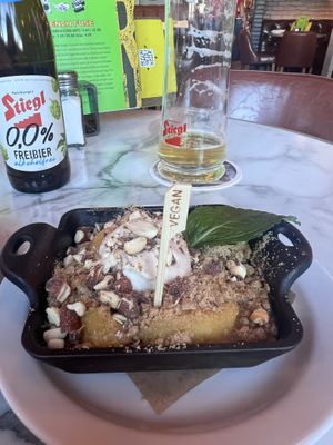 Seasonal fruit crumble 🍑  at Beertown Public House East Gwillimbury in East Gwillimbury