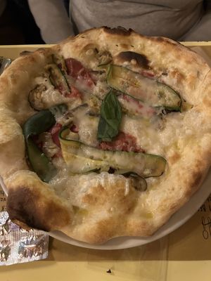 Prodi - salame vegan, zucchine, melanzane, mozzarella veg   at Come a Casa in Buggiano