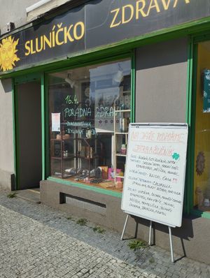 Entramce at Sluníčko in Prague