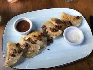 Peirogi dish   at Wish Tree in North Adams