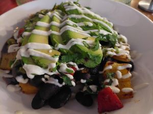 Polenta topped with tons of good stuff at Wish Tree in North Adams