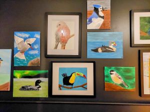 Cute bird theme throughout at Wish Tree in North Adams