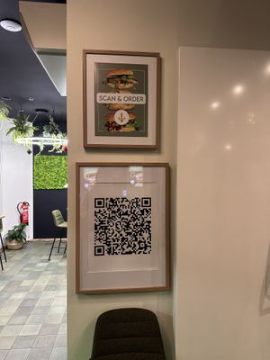 QR-Code zum ordern  at Liners Food in Hannover