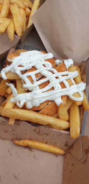 Vish and Chips at Liners Food in Hannover