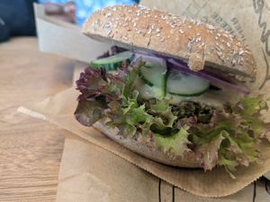 spinach patty at Liners Food in Hannover
