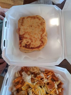 Beer battered burger at Moody Mike's Cafe in Lexington