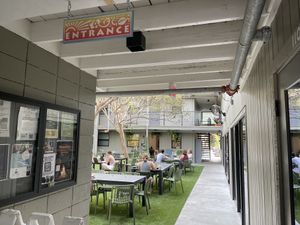 Entrance and courtyard   at Casa De Luz - East Austin in Austin