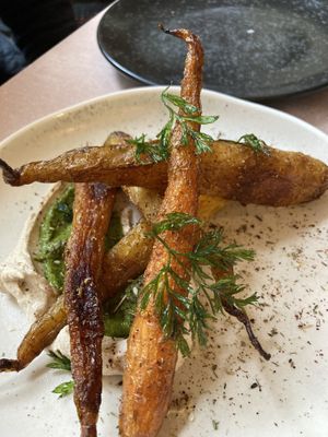 Spiced carrots.  at Oak in Bath