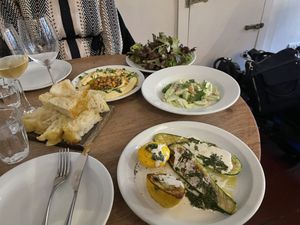 Sharing plates  at Oak in Bath