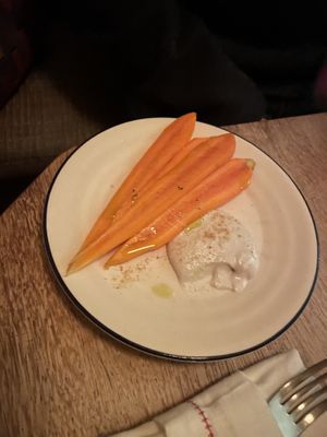 Carrot and cashew  at Oak in Bath