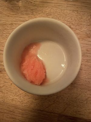 Sorbet pallet cleanser  at Oak in Bath