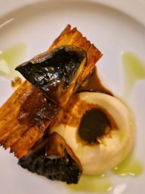 Potato terrine was delightful, you must try!! at Oak in Bath