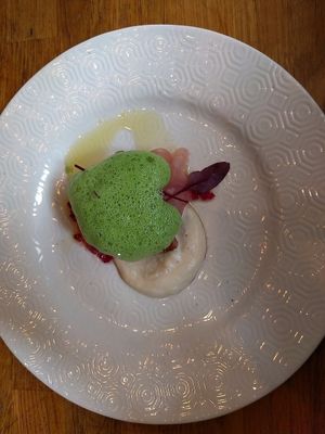 Beetroot carpaccio  at Oak in Bath