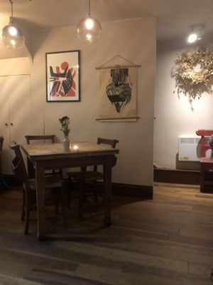 We were in the basement which was quieter and cooler on a hot summer’s day!  at Oak in Bath