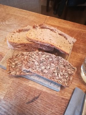 Sourdough and rye bread at Oak in Bath