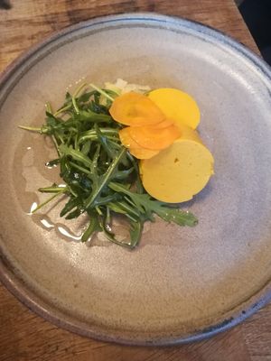 Hazelnut and carrot pate at Oak in Bath