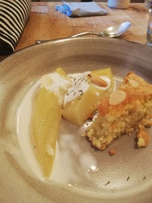 Pear and almond at Oak in Bath