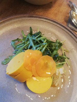 Carrot and Hazelnut pate at Oak in Bath