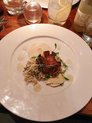 Sautéed cauliflower heart - taster plates  at Oak in Bath