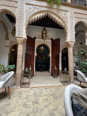 Interior at Riad Al Bahi in Rabat