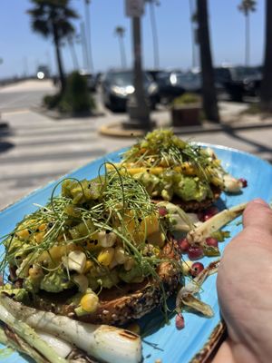 I am in love with the avocado bagel so much. I had a post again.  at Nalu Vida - Venice Beach in Los Angeles