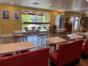 Inside seating   at Deborah Ann's Sweet Shoppe in Ridgefield