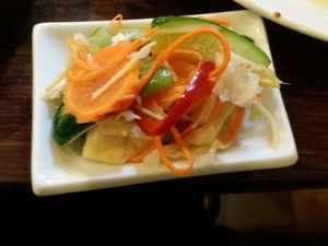 Small pickle accompaniment at Vitking House II in Phnom Penh